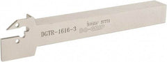Iscar - 3mm Min Groove Width, 150mm OAL, Right Hand Indexable Grooving Cutoff Toolholder - 16mm Shank Height x 16mm Shank Width, DG. 1../DG. 3.. Insert Style, DGT Toolholder Style, Series Do Grip - Eagle Tool & Supply