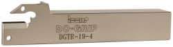 Iscar - Right Hand Cut, 2" Max Workpc Diam, DG. 4.., GRIP 4.. Insert, Indexable Cutoff Toolholder - 3/4" Shank Width, 3/4" Shank Height, 4-1/2" OAL - Eagle Tool & Supply