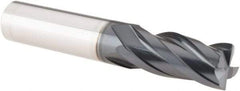 Iscar - 1/2", 4 Flute, Single End, Solid Carbide, Corner Chamfer End Mill - 3" OAL, 30° Helix, Right Hand Flute, 1" LOC, Right Hand Cut - Eagle Tool & Supply