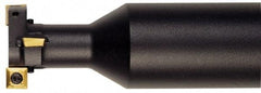 Iscar - 1.238" Cutting Diam x 0.478" Cutting Width, 2 Cutter Inserts, 1" Shank Diam, Indexable T-Slot Cutter - Insert Style XPMT-HQ, 4-1/2" OAL, 1 Flute - Eagle Tool & Supply