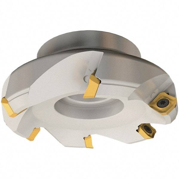 Iscar - 135mm Cut Diam, 40mm Arbor Hole, 6.5mm Max Depth of Cut, 45° Indexable Chamfer & Angle Face Mill - 7 Inserts, SE.. 12 Insert, Right Hand Cut, 7 Flutes, Series IscarMill - Eagle Tool & Supply
