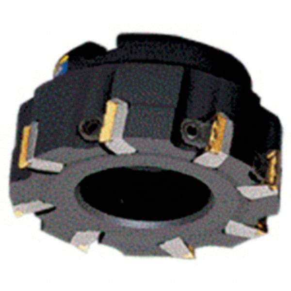 Iscar - 8 Inserts, 100mm Cut Diam, 32mm Arbor Diam, 18mm Max Depth of Cut, Indexable Square-Shoulder Face Mill - 0/90° Lead Angle, 50mm High, TPK.. Insert Compatibility, Series Mill2000 - Eagle Tool & Supply