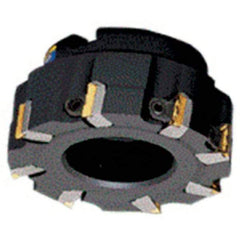 Iscar - 6 Inserts, 80mm Cut Diam, 27mm Arbor Diam, 18mm Max Depth of Cut, Indexable Square-Shoulder Face Mill - 0/90° Lead Angle, 50mm High, TPKN 2204 Insert Compatibility, Series IscarMill - Eagle Tool & Supply