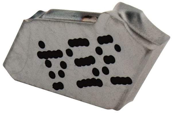 Iscar - GFN1.6 IC354 Grade, 0.063" Cutting Width, Carbide Cutoff Insert - Neutral Lead Angle, 0.0063" Cnr Rad, TiCN Coated, Single End - Eagle Tool & Supply