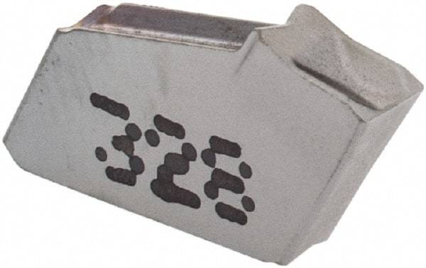 Iscar - GFN IC328 Grade, 0.0866" Cutting Width, Carbide Cutoff Insert - 0° Neutral Lead Angle, 0.0063" Cnr Rad, TiCN Coated, Single End - Eagle Tool & Supply
