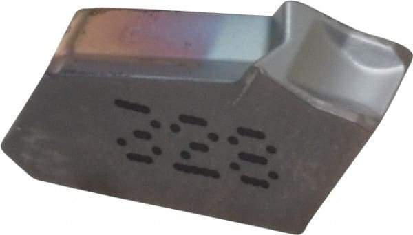 Iscar - GFN C IC328 Grade, 0.1594" Cutting Width, Carbide Cutoff Insert - 0° Neutral Lead Angle, 0.0094" Cnr Rad, TiCN Coated, Single End - Eagle Tool & Supply