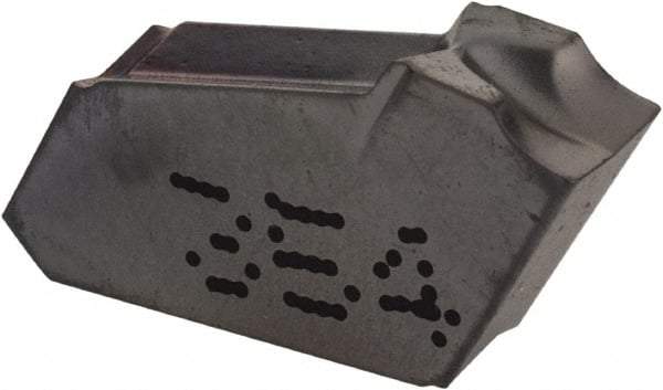 Iscar - GFN J IC354 Grade, 0.1575" Cutting Width, Carbide Cutoff Insert - 0° Neutral Lead Angle, 0.0098" Cnr Rad, TiCN Coated, Single End - Eagle Tool & Supply