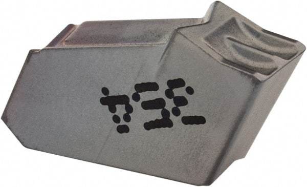 Iscar - GFN W IC354 Grade, 0.1614" Cutting Width, Carbide Cutoff Insert - 0° Neutral Lead Angle, 0.0094" Cnr Rad, TiCN Coated, Single End - Eagle Tool & Supply