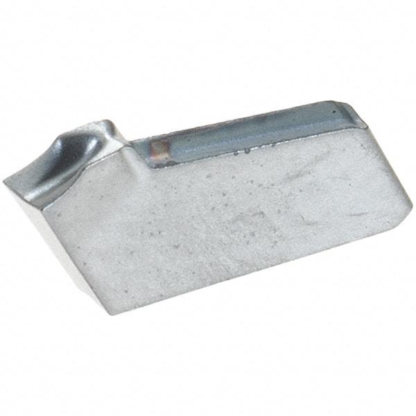 Iscar - GFR1.2 IC354 Grade, 0.0472" Cutting Width, Carbide Cutoff Insert - 10° Right Hand Lead Angle, 0.0008" Cnr Rad, TiCN Coated, Single End - Eagle Tool & Supply
