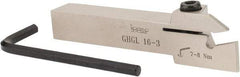 Iscar - GHG, External, Left Hand, 1.57" Max Depth of Cut, 3 to 4mm Groove Width, Indexable Grooving Tool Holder - GI..,TIP.. Insert Compatibility, 16mm Shank Height, 16mm Shank Width, 110mm OAL - Eagle Tool & Supply