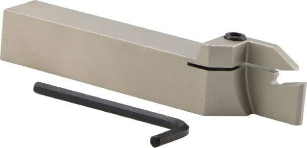 Iscar - External Thread, 1.18" Max Depth of Cut, 0.236" Min Groove Width, 6" OAL, Right Hand Indexable Grooving Cutoff Toolholder - 1" Shank Height x 1" Shank Width, GI.. Insert Style, GHG Toolholder Style, Series Cut Grip - Eagle Tool & Supply