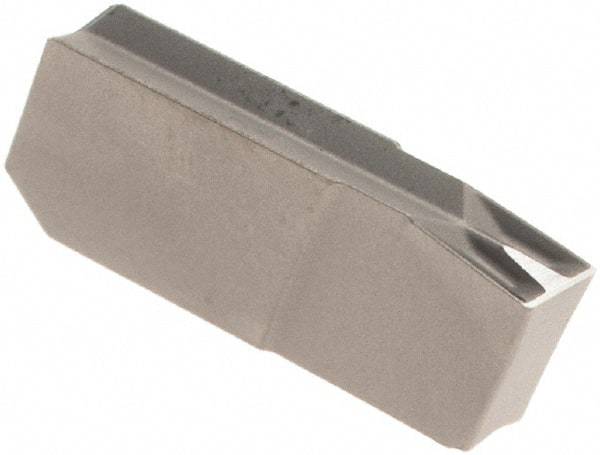 Iscar - 24GIM Grade IC20, 2.4mm Cutting Width Carbide Grooving Insert - Neutral, 0.17mm Corner Radius, Uncoated - Eagle Tool & Supply