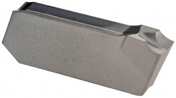 Iscar - 3J4GIM A Grade IC354, 3mm Cutting Width Carbide Grooving Insert - Right Hand, 0.22mm Corner Radius, TiCN Finish - Eagle Tool & Supply