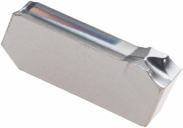 Iscar - 3J8GIM Grade IC328, 3mm Cutting Width Carbide Grooving Insert - Right Hand, 0.22mm Corner Radius, TiCN Finish - Eagle Tool & Supply