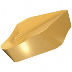 Iscar - 6035V08GIPA Grade IC20, 6mm Cutting Width Carbide Grooving Insert - 3.6mm Max Depth of Cut, Neutral, 0.8mm Corner Radius, Uncoated - Eagle Tool & Supply