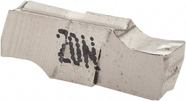 Iscar - 300E040GIPI Grade IC20N, 3mm Cutting Width Cermet Grooving Insert - 15.5mm Max Depth of Cut, Neutral, 0.4mm Corner Radius, Uncoated - Eagle Tool & Supply