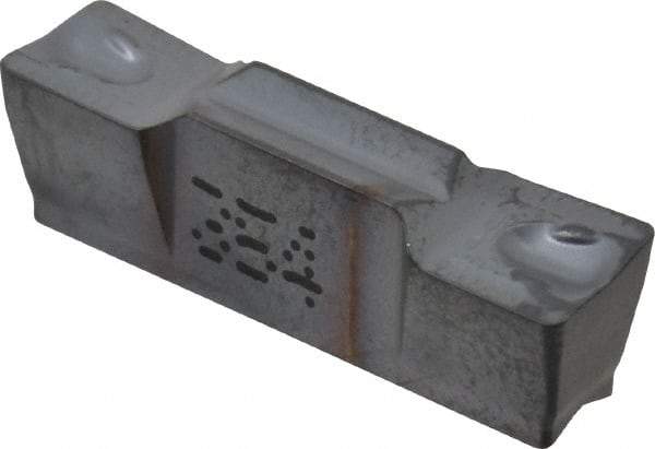 Iscar - 5005GRIP Y Grade IC354, 5mm Cutting Width Carbide Grooving Insert - 3mm Max Depth of Cut, Neutral, 0.5mm Corner Radius, TiCN Finish - Eagle Tool & Supply