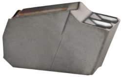 Iscar - GTN W IC354 Grade, 0.122" Cutting Width, Carbide Cutoff Insert - 0° Neutral Lead Angle, 0.0079" Cnr Rad, TiCN Coated, Single End - Eagle Tool & Supply