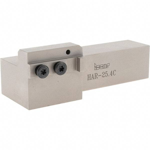 Iscar - External Thread, 5-1/2" OAL, Right Hand Indexable Grooving Cutoff Toolholder - 1" Shank Height x 1" Shank Width, HAR Toolholder Style, Series Heliface - Eagle Tool & Supply