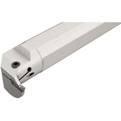 Iscar - HELII, Internal, Left Hand, 0.197" Max Depth of Cut, 0.118 to 1/8" Groove Width, Indexable Grooving Tool Holder - 3/4" Shank Width, 6-1/2" OAL, Through Coolant - Eagle Tool & Supply