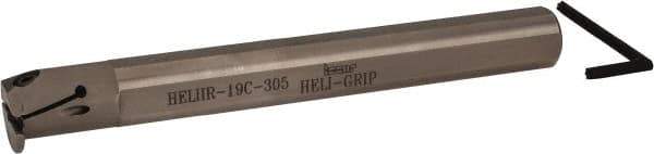 Iscar - HELII, Internal, Right Hand, 0.197" Max Depth of Cut, 0.118 to 1/8" Groove Width, Indexable Grooving Tool Holder - 3/4" Shank Width, 6-1/2" OAL, Through Coolant - Eagle Tool & Supply
