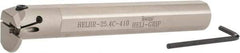 Iscar - HELII, Internal, Right Hand, 0.393" Max Depth of Cut, 0.157 to 3/16" Groove Width, Indexable Grooving Tool Holder - 1" Shank Width, 7" OAL, Through Coolant - Eagle Tool & Supply
