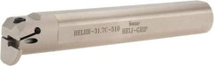 Iscar - HELII, Internal, Right Hand, 0.393" Max Depth of Cut, 0.197" Min Groove Width, Indexable Grooving Tool Holder - 1-1/4" Shank Width, 8" OAL, Through Coolant - Eagle Tool & Supply