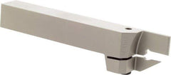 Iscar - HELI, External, Left Hand, 0.157 to 3/16" Groove Width, Indexable Grooving Tool Holder - DG.. 4003, GRIP 4.. Insert Compatibility, 3/4" Shank Height, 3/4" Shank Width, 5-1/2" OAL - Eagle Tool & Supply