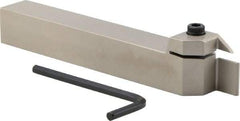 Iscar - HELI, External, Right Hand, 0.47" Max Depth of Cut, 0.118 to 1/8" Groove Width, Indexable Grooving Tool Holder - GRIP 3.., HGN 30.. Insert Compatibility, 3/4" Shank Height, 3/4" Shank Width, 5-1/2" OAL - Eagle Tool & Supply