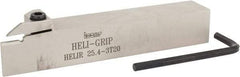 Iscar - HELI, External, Right Hand, 0.118 to 1/8" Groove Width, Indexable Grooving Tool Holder - 1" Shank Height, 1" Shank Width, 6" OAL - Eagle Tool & Supply