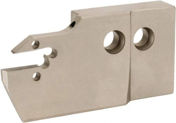 Iscar - 6mm Groove Width, 32mm Max Depth of Cut, Left Hand Cut, HFAE Indexable Grooving Blade - DGN/DGNC/DGNM-C, DGN/DGNM-J/JS/JT, DGN-UT/UA, DGN-W, GRIP, HFPR/L, HGPL Insert Style, Series Heliface - Eagle Tool & Supply