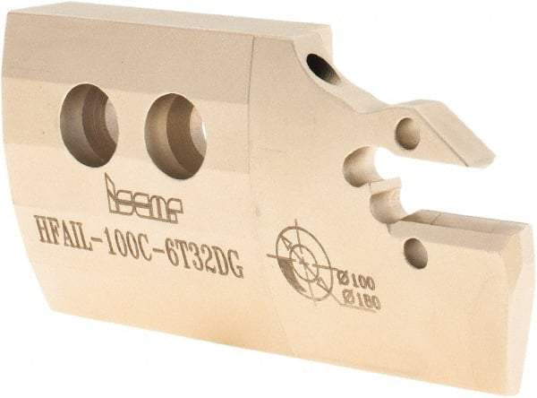 Iscar - 6mm Groove Width, 32mm Max Depth of Cut, Left Hand Cut, HFAI Indexable Grooving Blade - HFPR/L Insert Style, Series Heliface - Eagle Tool & Supply