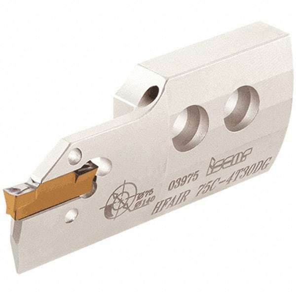 Iscar - 5mm Groove Width, 25mm Max Depth of Cut, Left Hand Cut, HFAI Indexable Grooving Blade - HFPR/L Insert Style, Series Heliface - Eagle Tool & Supply