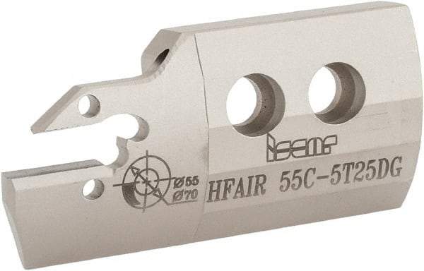 Iscar - 5mm Groove Width, 25mm Max Depth of Cut, Right Hand Cut, HFAI Indexable Grooving Blade - HFPR/L Insert Style, Series Heliface - Eagle Tool & Supply