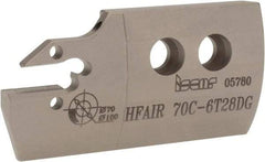 Iscar - 6mm Groove Width, 28mm Max Depth of Cut, Right Hand Cut, HFAI Indexable Grooving Blade - HFPR/L Insert Style, Series Heliface - Eagle Tool & Supply