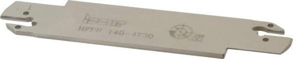 Iscar - 4mm Groove Width, 30mm Max Depth of Cut, Right Hand Cut, HFF Indexable Grooving Blade - HFPR/L 4020... Insert Style, Series Heliface - Eagle Tool & Supply