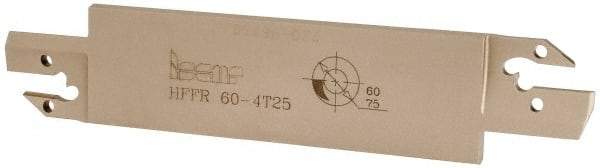 Iscar - 4mm Groove Width, 25mm Max Depth of Cut, Right Hand Cut, HFF Indexable Grooving Blade - HFPR/L 4004... Insert Style, Series Heliface - Eagle Tool & Supply