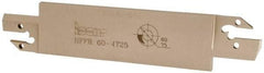 Iscar - 4mm Groove Width, 25mm Max Depth of Cut, Right Hand Cut, HFF Indexable Grooving Blade - HFPR/L 4004... Insert Style, Series Heliface - Eagle Tool & Supply