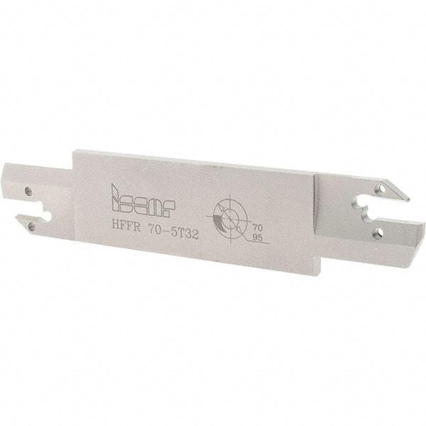 Iscar - 5mm Groove Width, 32mm Max Depth of Cut, Right Hand Cut, HFF Indexable Grooving Blade - HFPR/L 5004... Insert Style, Series Heliface - Eagle Tool & Supply