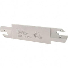 Iscar - 5mm Groove Width, 32mm Max Depth of Cut, Right Hand Cut, HFF Indexable Grooving Blade - HFPR/L 5004... Insert Style, Series Heliface - Eagle Tool & Supply