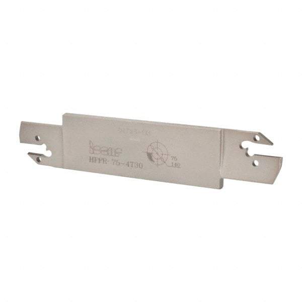 Iscar - 4mm Groove Width, 30mm Max Depth of Cut, Right Hand Cut, HFF Indexable Grooving Blade - HFPR/L 4020... Insert Style, Series Heliface - Eagle Tool & Supply