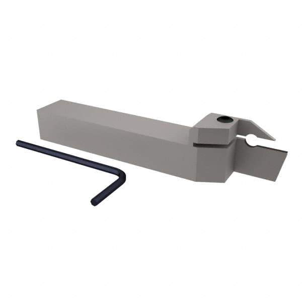 Iscar - HFH, External, Left Hand, 0.98" Max Depth of Cut, 0.157" Max Groove Width, Indexable Grooving Tool Holder - H.PL 40.. Insert Compatibility, 1" Shank Height, 1" Shank Width, 6" OAL - Eagle Tool & Supply