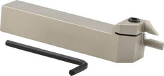 Iscar - HFH, External, Left Hand, 0.79" Max Depth of Cut, 0.157" Max Groove Width, Indexable Grooving Tool Holder - H.PL 40.. Insert Compatibility, 1" Shank Height, 1" Shank Width, 6" OAL - Eagle Tool & Supply