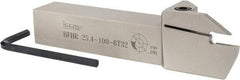 Iscar - HFH, External, Right Hand, 1.26" Max Depth of Cut, 0.236" Min Groove Width, Indexable Grooving Tool Holder - 1" Shank Height, 1" Shank Width, 6" OAL - Eagle Tool & Supply