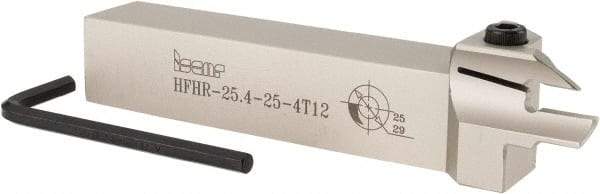 Iscar - HFH, External, Right Hand, 0.47" Max Depth of Cut, 0.157" Max Groove Width, Indexable Grooving Tool Holder - DG.., GRIP, HG.. Insert Compatibility, 1" Shank Height, 1" Shank Width, 6" OAL - Eagle Tool & Supply