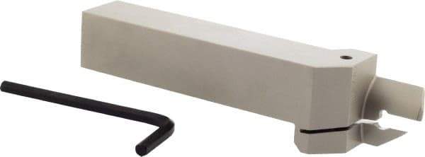 Iscar - HFH, External, Right Hand, 0.98" Max Depth of Cut, 0.157" Max Groove Width, Indexable Grooving Tool Holder - DGN 4.., GRIP 4.., HFPR 4004 Insert Compatibility, 1" Shank Height, 1" Shank Width, 6" OAL - Eagle Tool & Supply