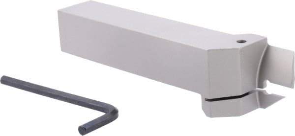 Iscar - HFH, External, Right Hand, 0.87" Max Depth of Cut, 0.118" Max Groove Width, Indexable Grooving Tool Holder - HFPR 30.. Insert Compatibility, 1" Shank Height, 1" Shank Width, 6" OAL - Eagle Tool & Supply