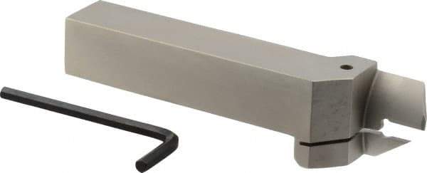 Iscar - HFH, External, Right Hand, 0.98" Max Depth of Cut, 0.157" Max Groove Width, Indexable Grooving Tool Holder - DGN 4.., GRIP 4.., HFPR 4004 Insert Compatibility, 1" Shank Height, 1" Shank Width, 6" OAL - Eagle Tool & Supply