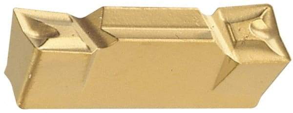 Iscar - 4004HFPL Grade IC428, 4mm Cutting Width Carbide Grooving Insert - 2mm Max Depth of Cut, Left Hand, 0.4mm Corner Radius, Al2O3 Finish - Eagle Tool & Supply