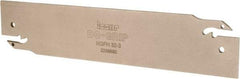 Iscar - 1.2598" Blade Height, 0.0945" Blade Width, 5.9055" OAL, Neutral Cut, Double End Indexable Cut-Off Blade - HGFH Blade - Eagle Tool & Supply